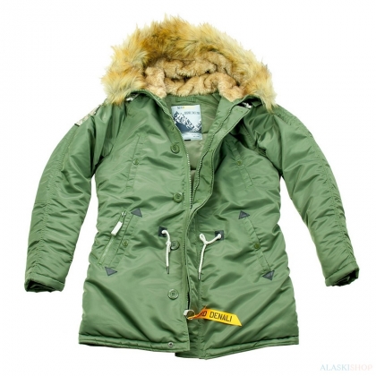 Женская куртка Аляска HUSKY WOMAN`S GREEN/GREEN