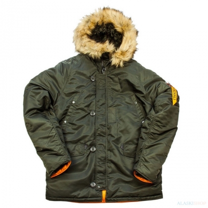 Аляска укороченная N3B HUSKY SHORT REP.GREY/ORANGE