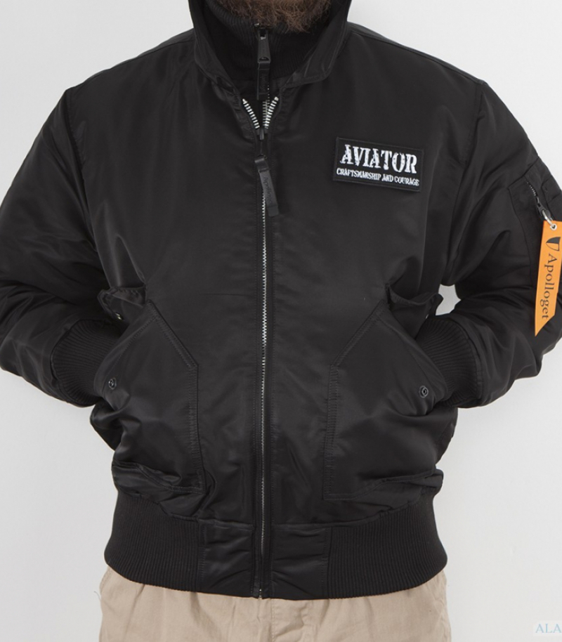 Куртка "пилот" AVIATOR Black/Orange